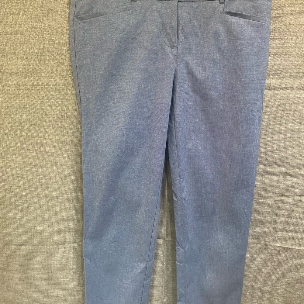 LOFT Navy Blue Textured Pants